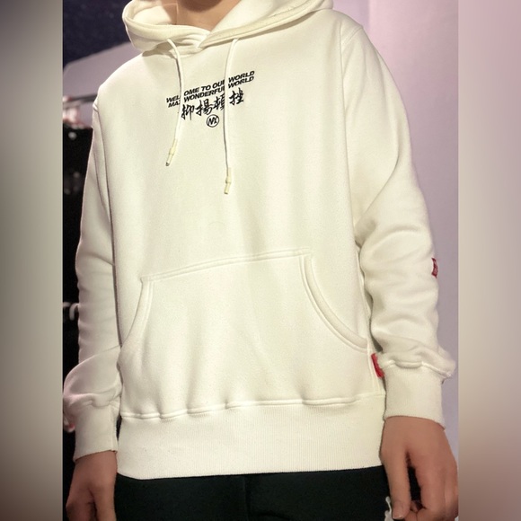 White/Black Hoodie - Picture 1 of 4